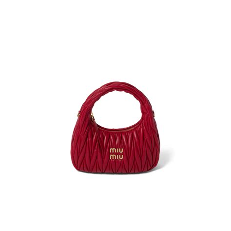 miu miu red belt bag|miumiu clutch bag.